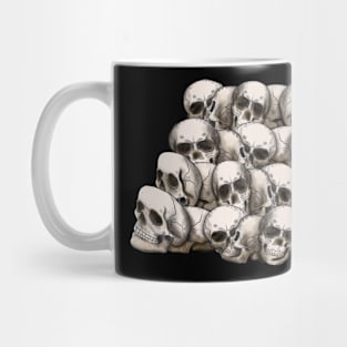 The skull head drawing png image Mug